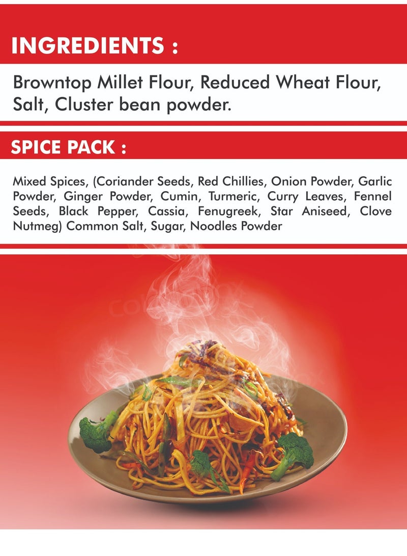 Empowered Millets Browntop Millet Noodles with Masala 180gms * 2pcs (180g pack of 2) - Image 4